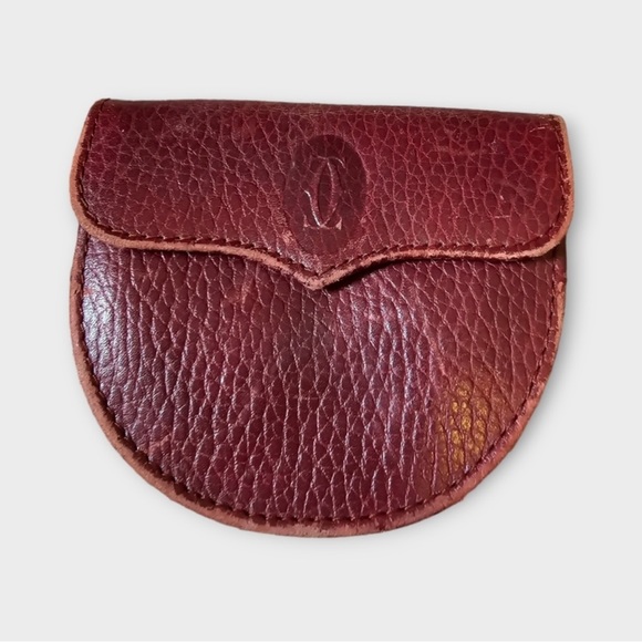 Cartier Accessories - Cartier vintage half moon coin pouch